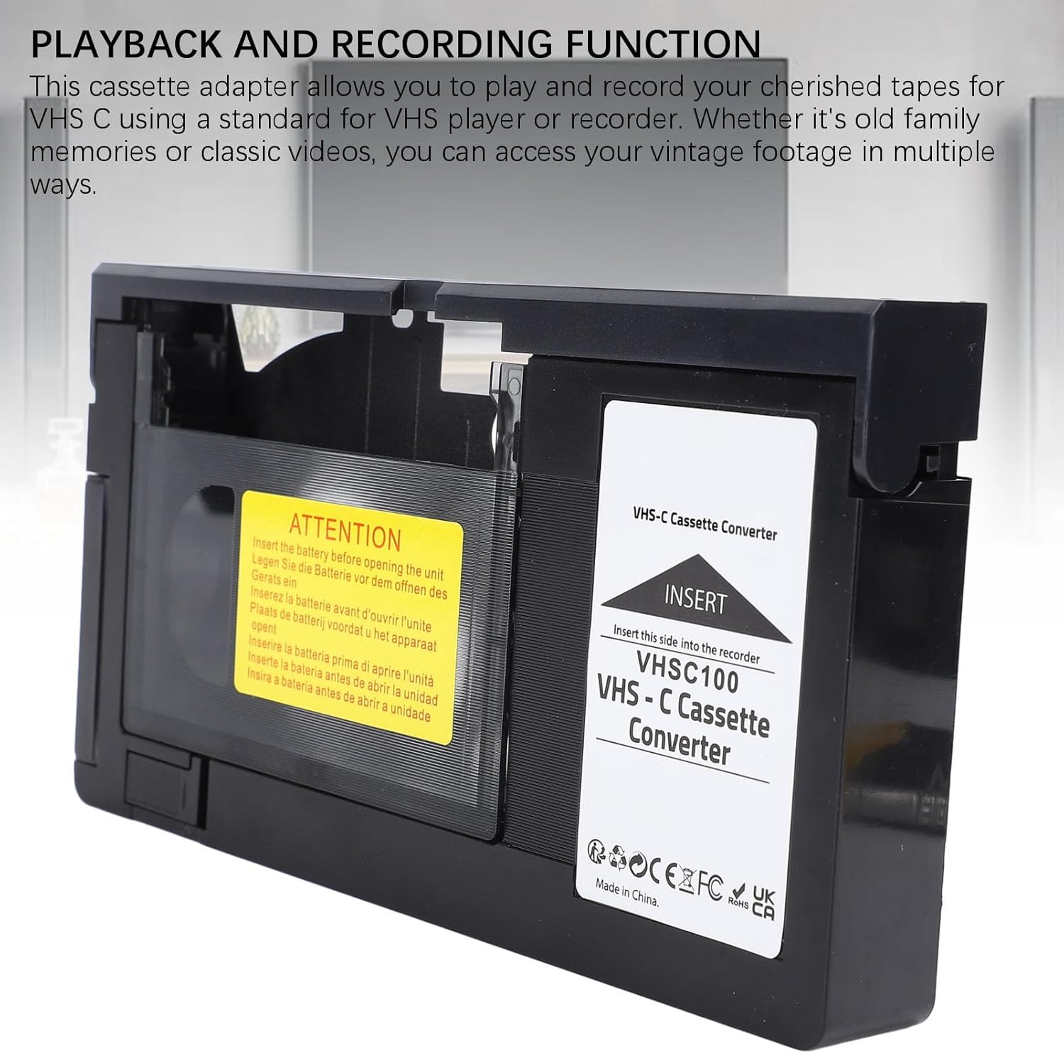 Adattatore per Cassette VHS C Motorizzato - immagine 2