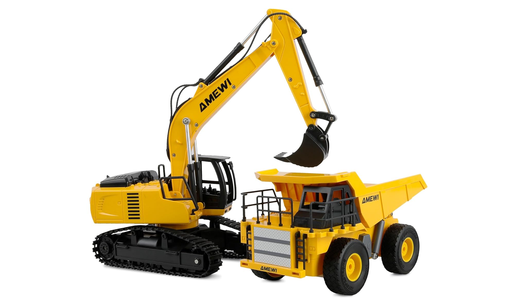 Amewi Set Ribaltabile ed Escavatore a Catena 2 in 1 RC
