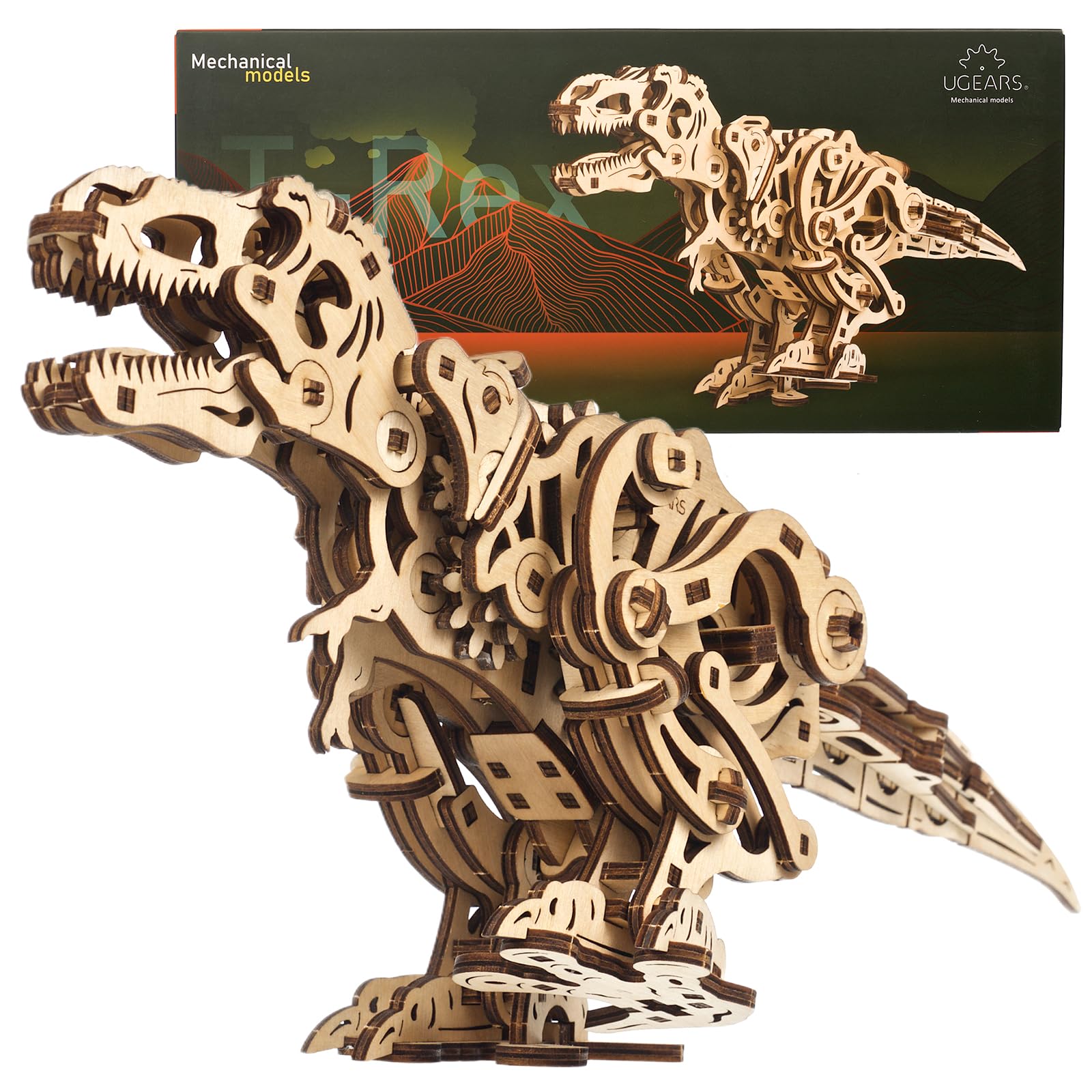 Ugears Tirannosauro Rex - Puzzle 3D in Legno