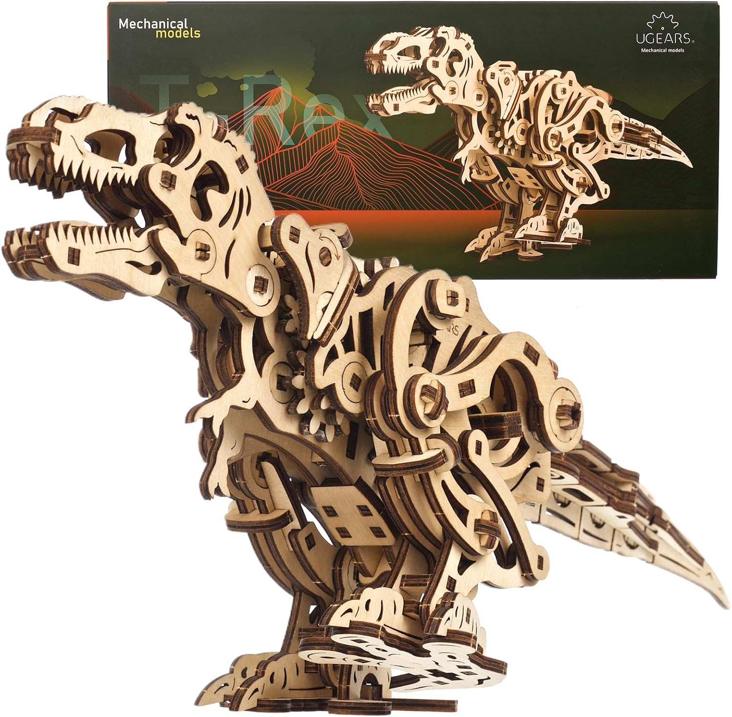 Ugears Tirannosauro Rex - Puzzle 3D in Legno - immagine 1