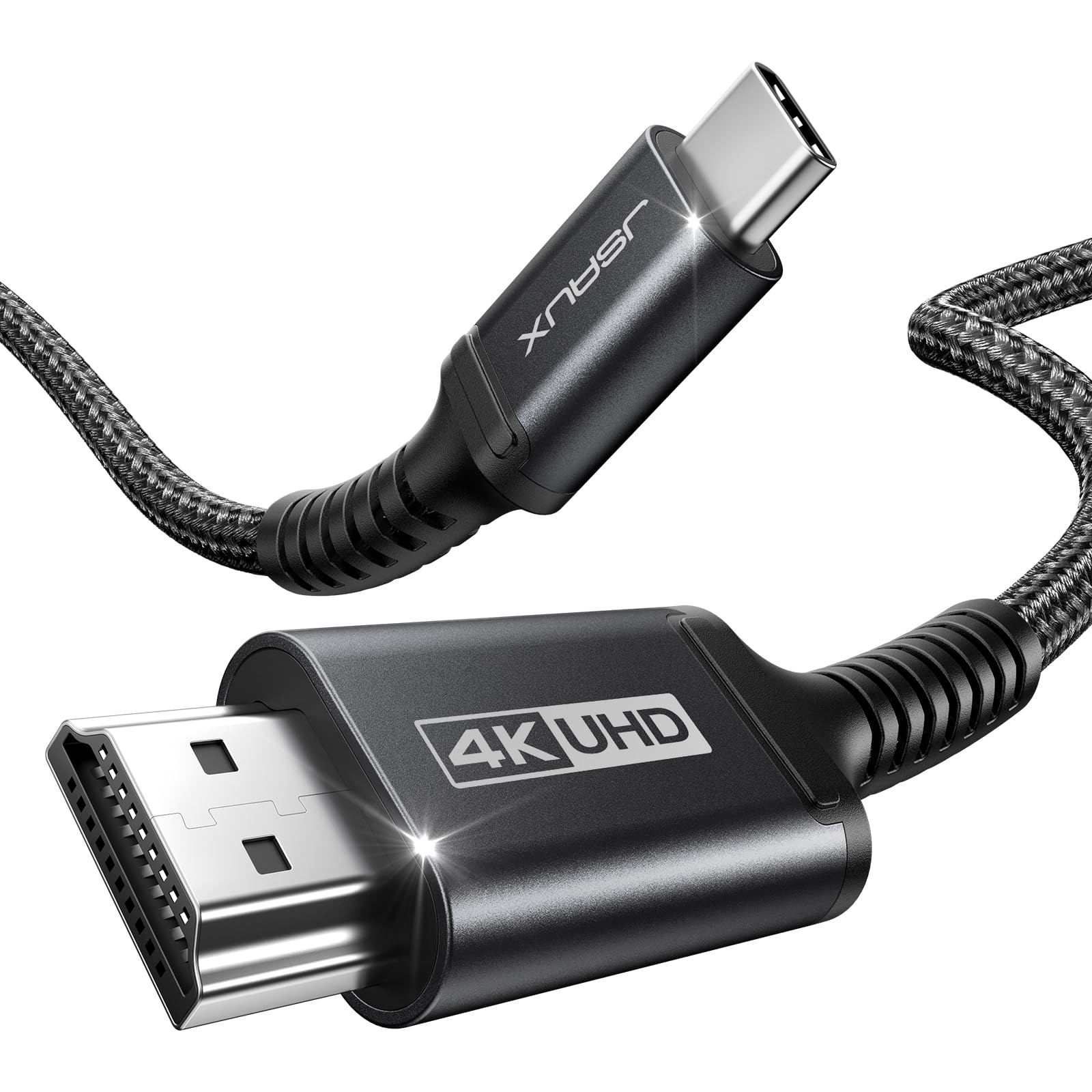 Jsaux Cavo USB C a HDMI 4K 60 Hz 3M, Nero