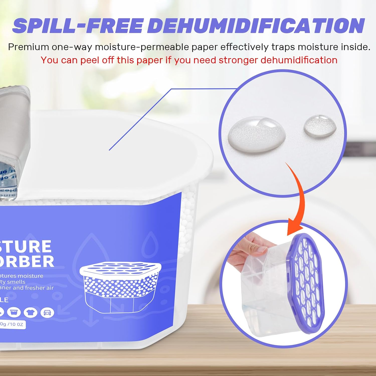 Clevast Deumidificatore Casa Muffa 6 Pezzi - immagine 3