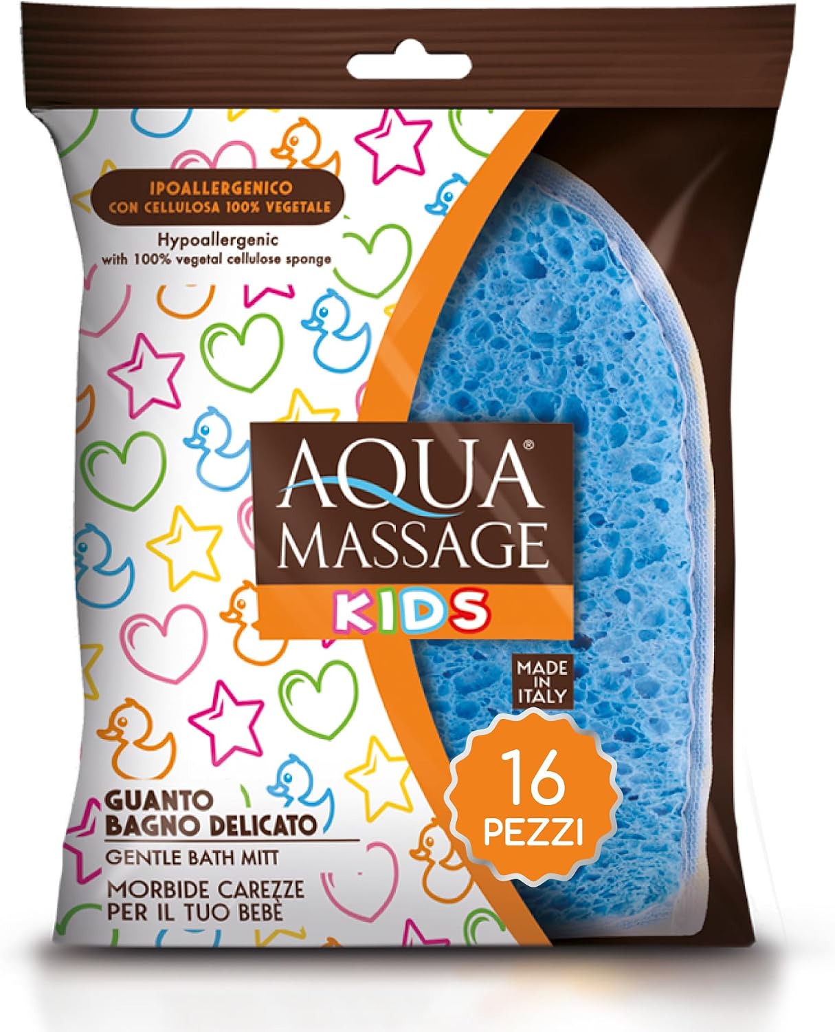ARIX Aqua Massage Kids - 16 Guanti Ipoallergenici per Corpo | ARIX S.p ...