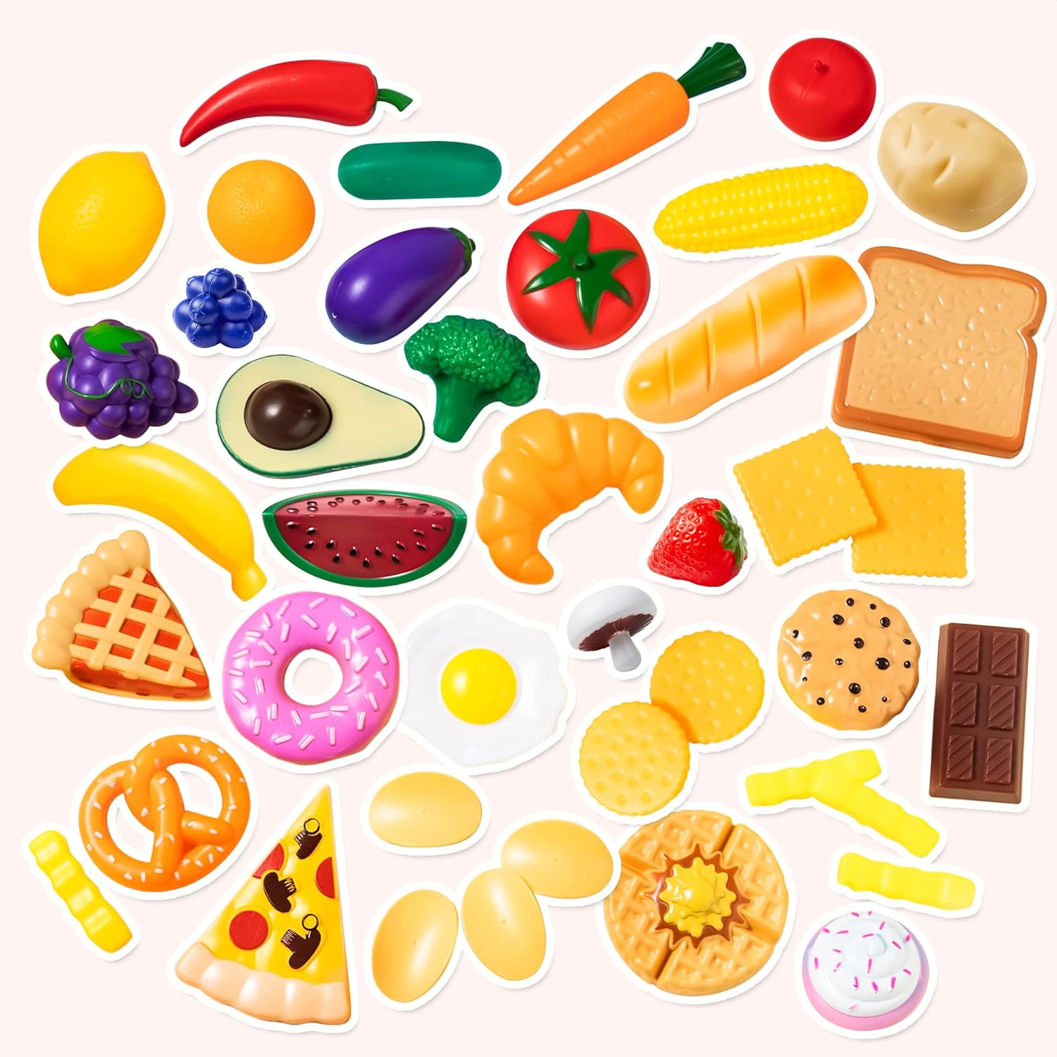 JOYIN 50 Pezzi Cibo Giocattolo di Plastica - immagine 2