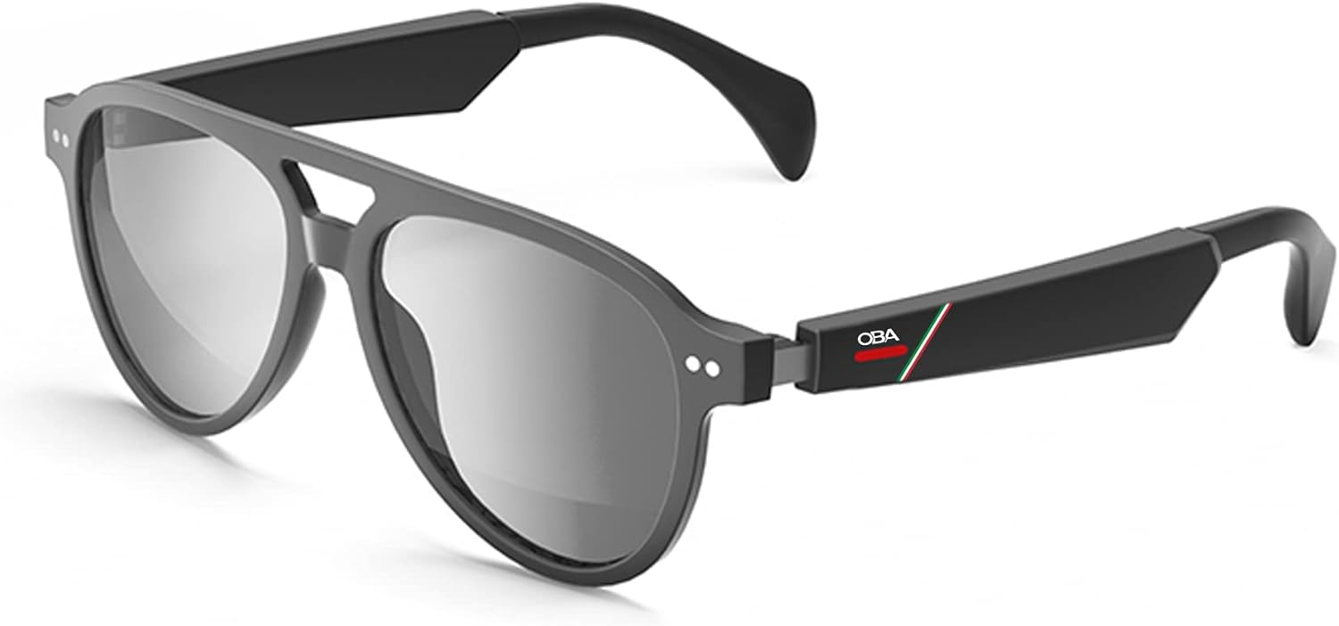 Occhiali smart bluetooth con speaker e microfono integrati audio Wireless IP55 Impermeabili Design unisex LENTI NYLON Oba-F22 - immagine 1