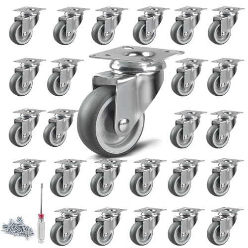 Lalago 24 Pezzi Rotelle Girevoli 50 mm