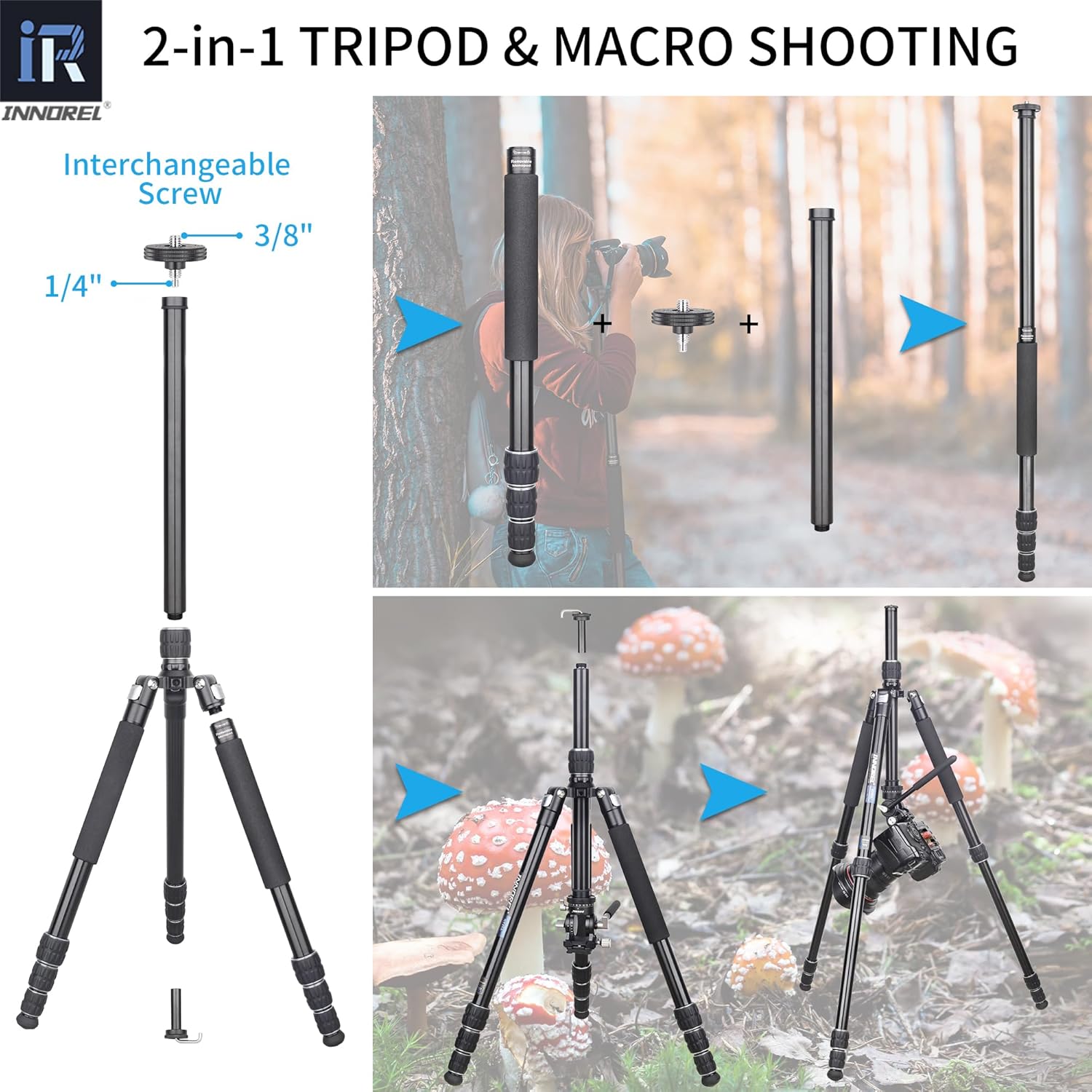 Innorel RT45A - Treppiede Professionale 157cm - immagine 3