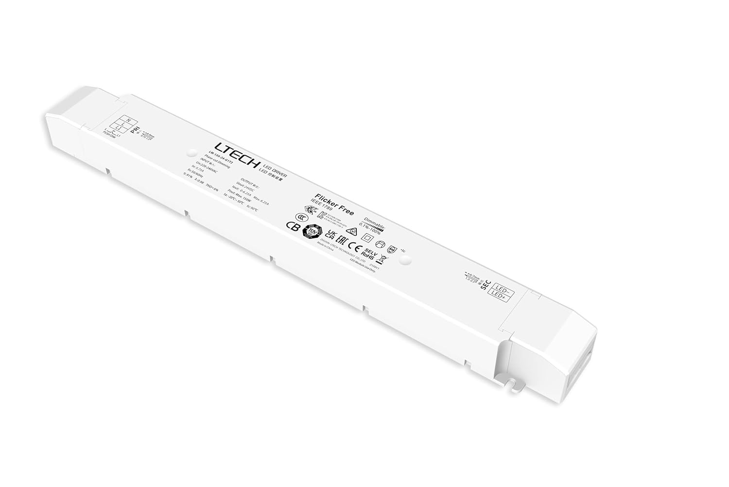Lighteu® Alimentatore LED Dimmerabile TRIAC 150W 24V DC - immagine 1