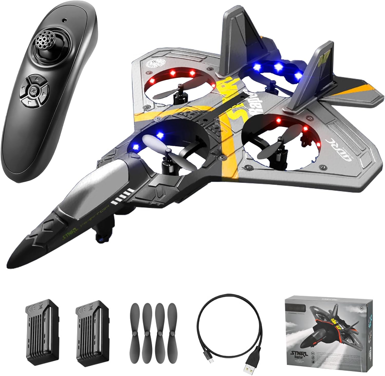 Goolsky Aereo RC Ready To Fly 2.4GHz 6CH (Argento) - immagine 1