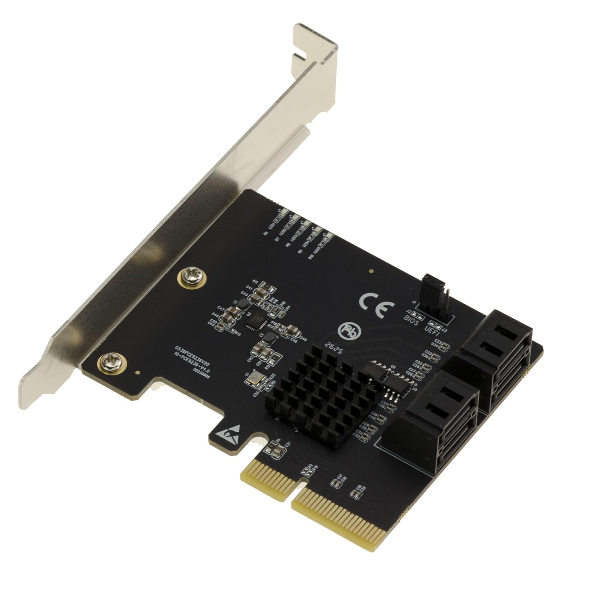Kalea-informatique Scheda Controller PCIe 4 Porte SATA 3