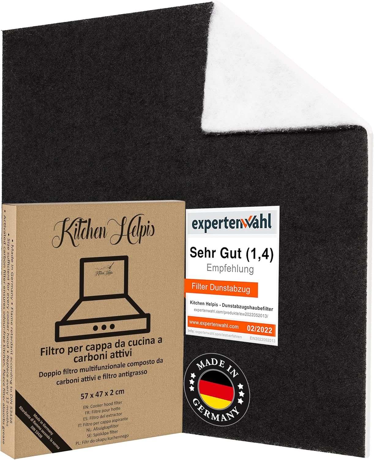 Filtro Cappa Carboni Attivi 57x47 cm - immagine 1