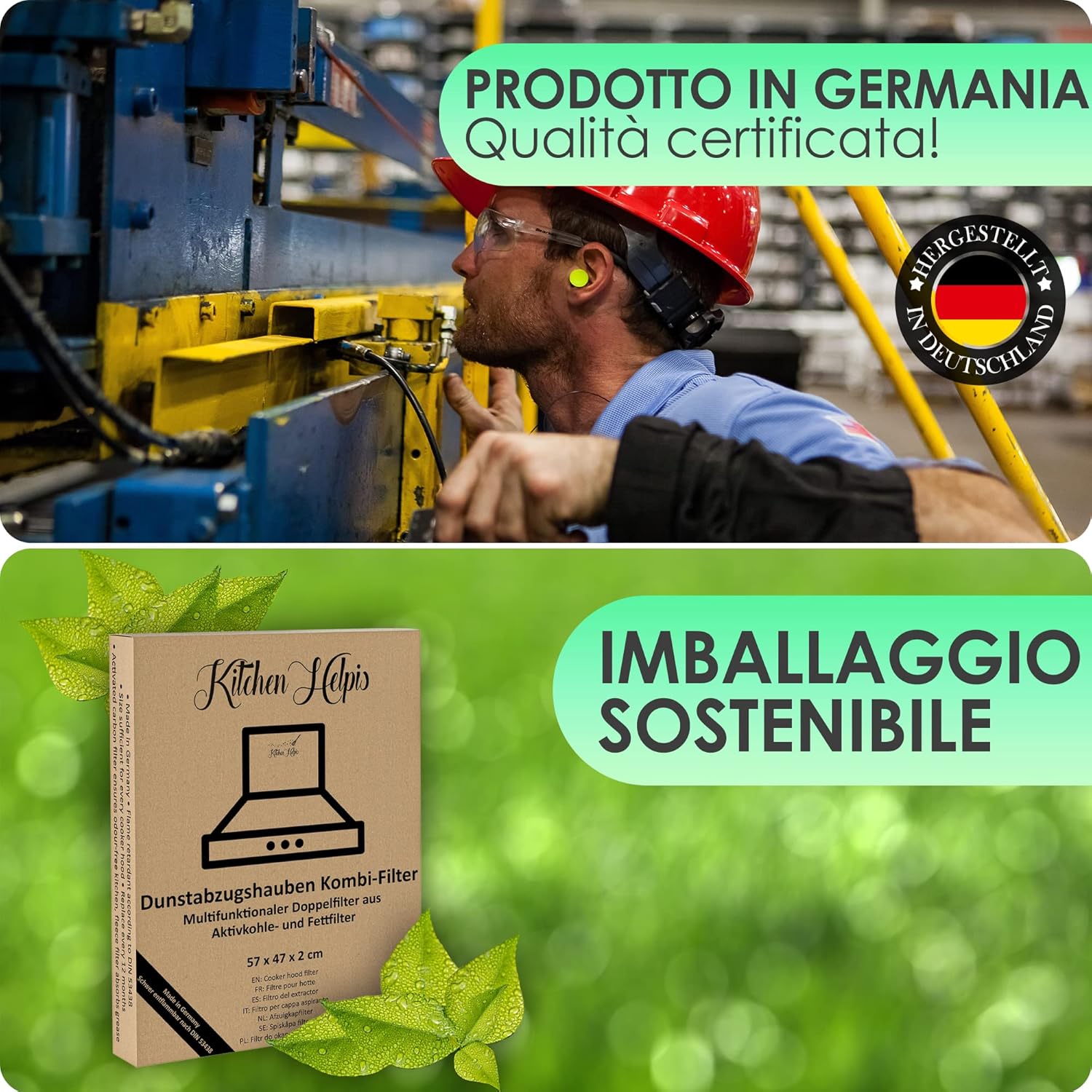 Filtro Cappa Carboni Attivi 57x47 cm - immagine 5