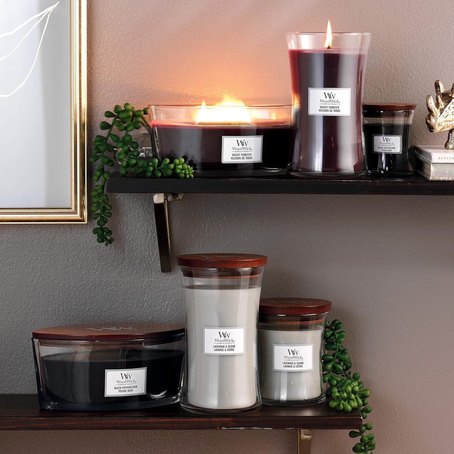 Candela Profumata Hourglass Grande Lavanda e Cedro - immagine 5