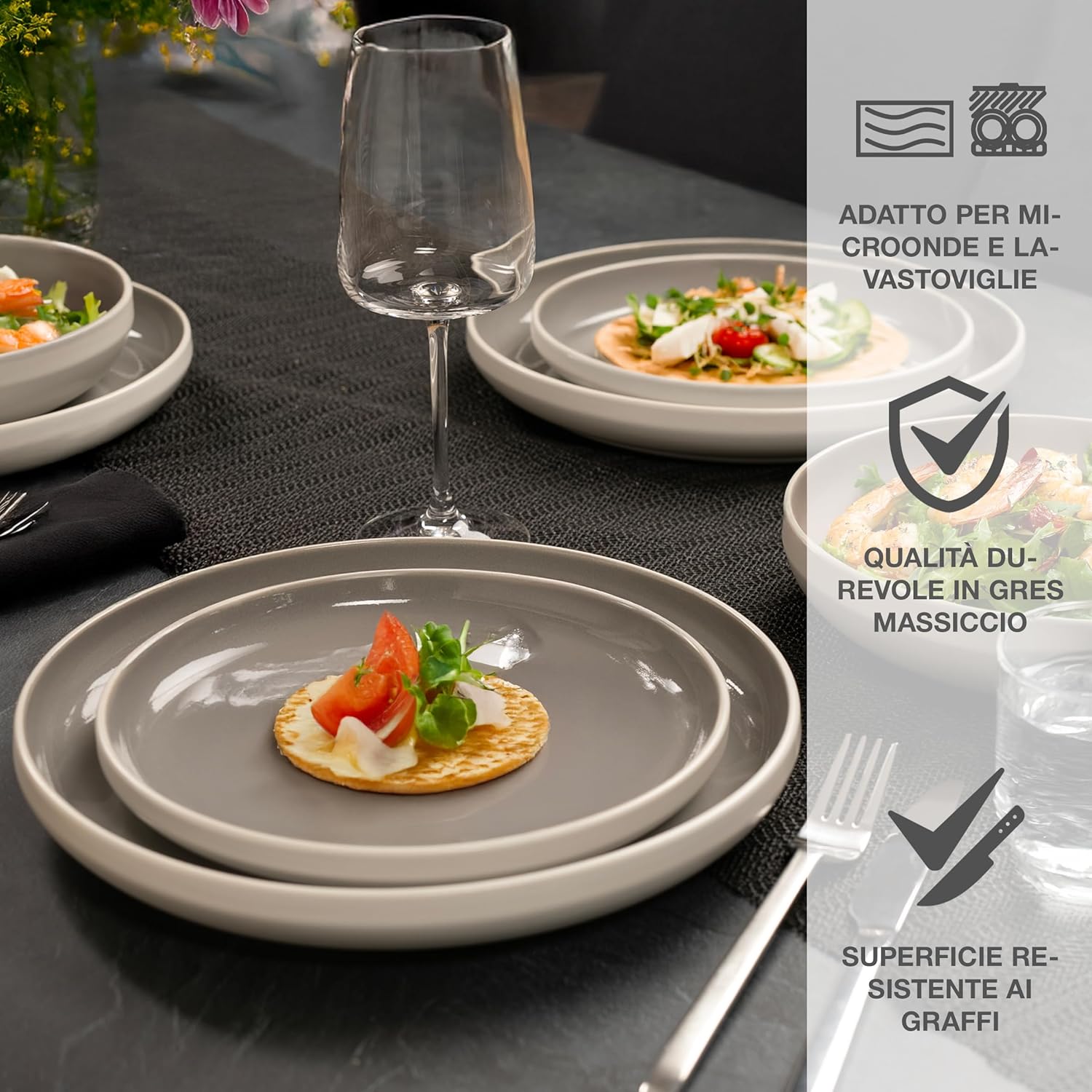 Moritz & Moritz CAVO - Set Piatti 18 Pezzi per 6 Persone - immagine 3