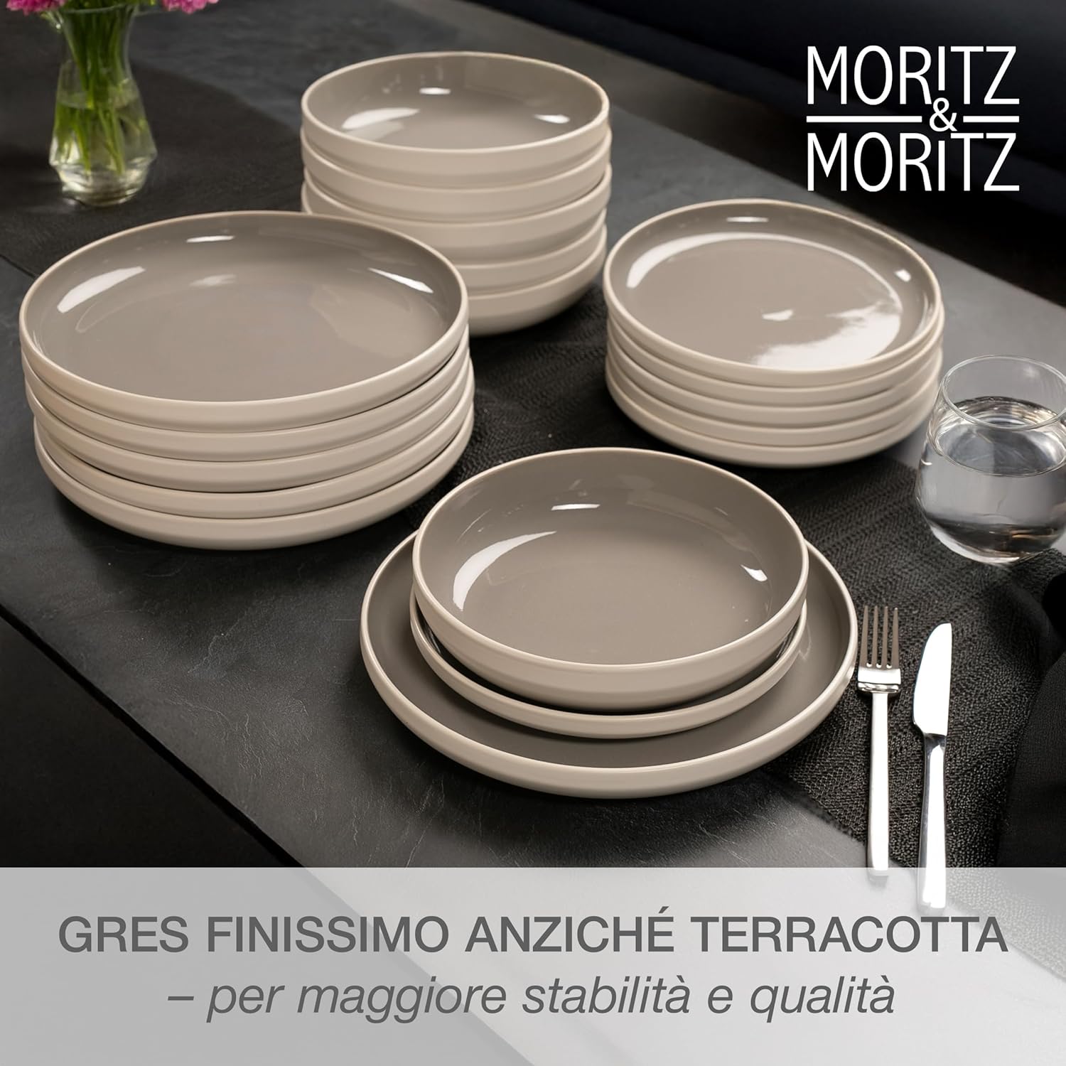 Moritz & Moritz CAVO - Set Piatti 18 Pezzi per 6 Persone - immagine 4