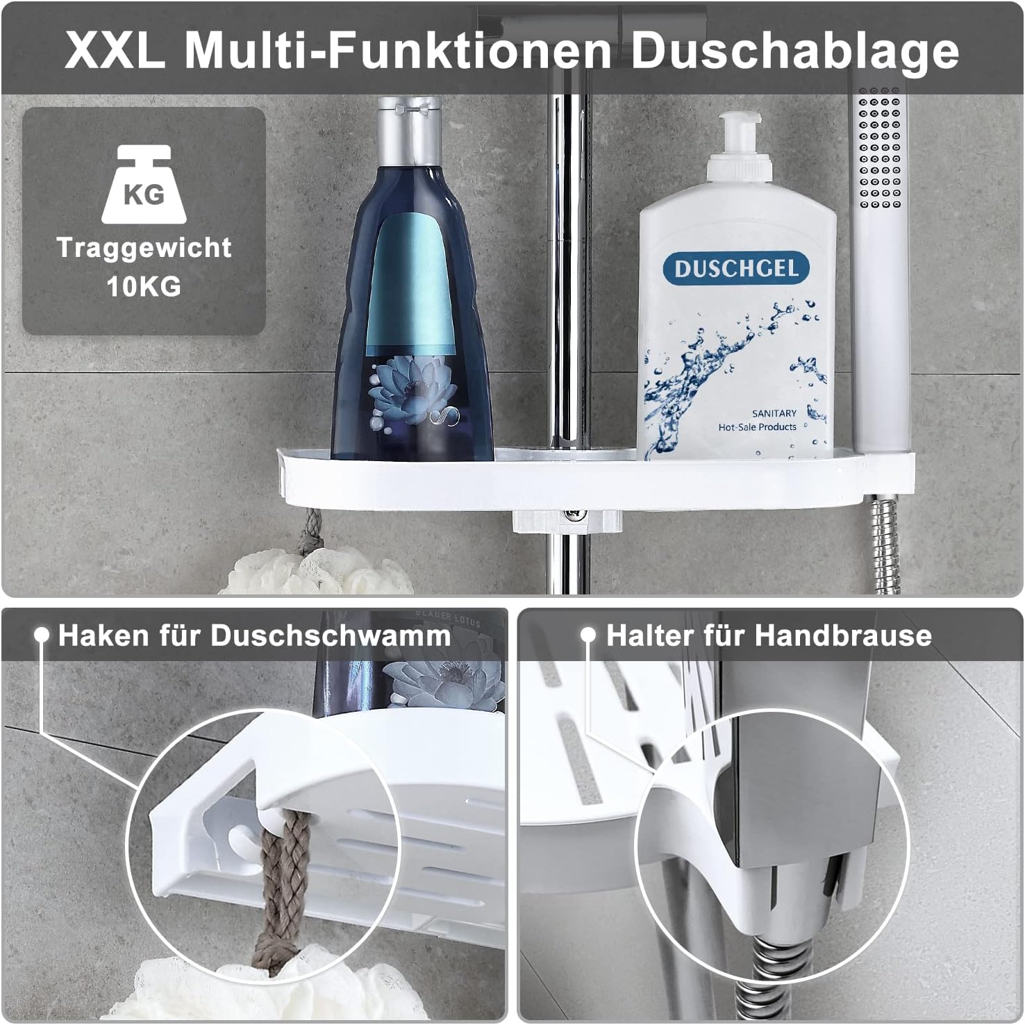 Görbach Colonna Doccia Idromassaggio Acciaio Inox Quadrata - immagine 4