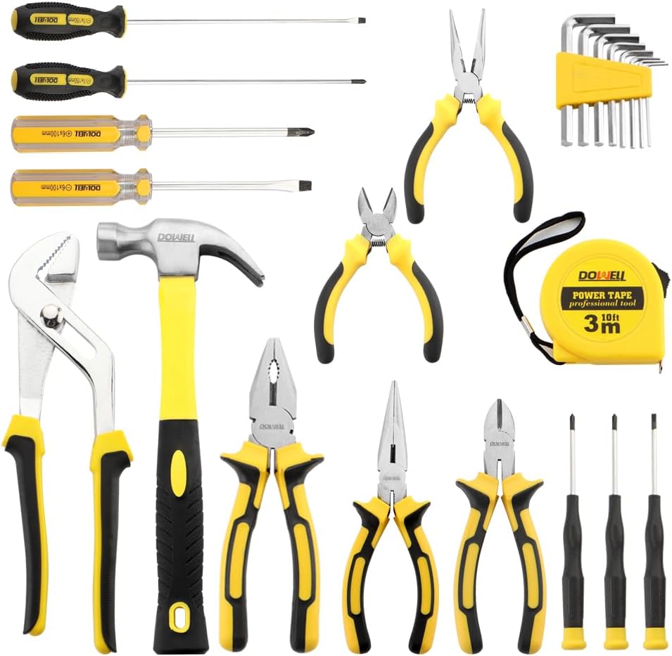 DOWELL Set Attrezzi Riparazione Domestica 24 Pezzi - immagine 2