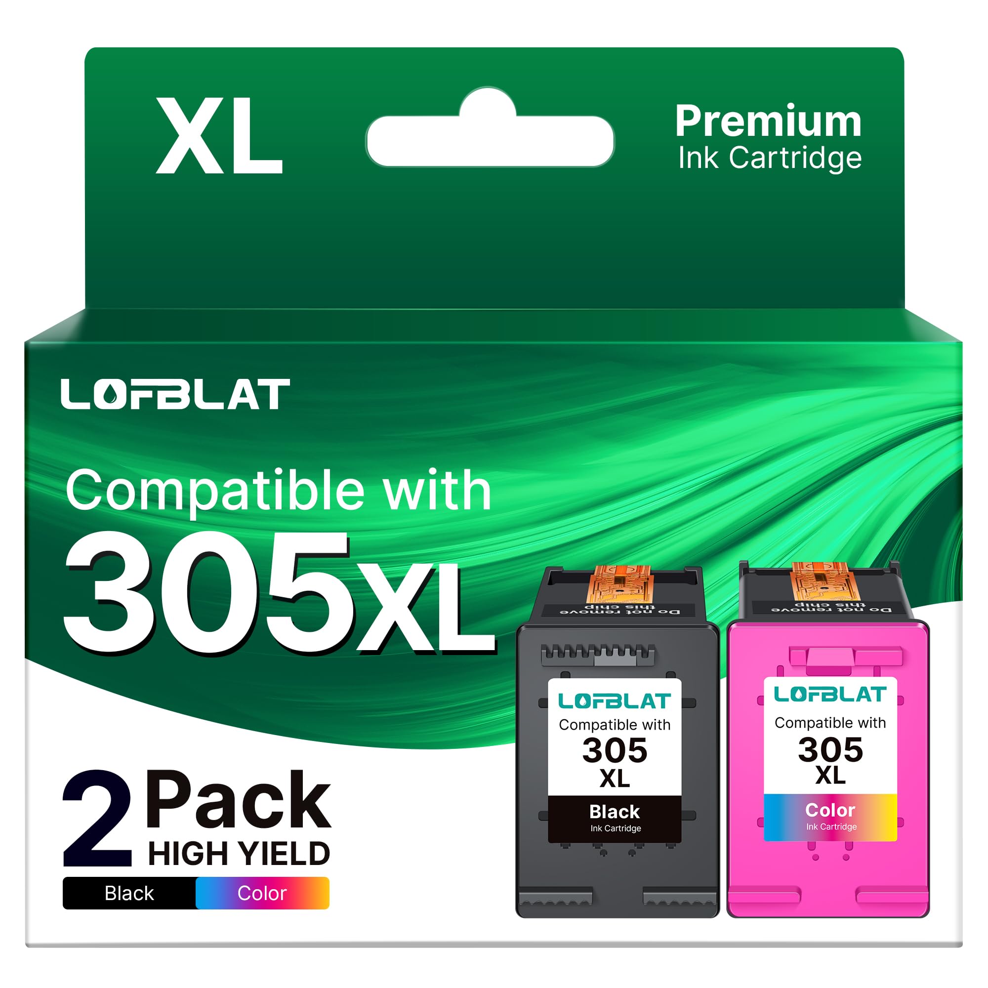Lofblat 305XL Cartucce Nero e Colore (2-Pack)