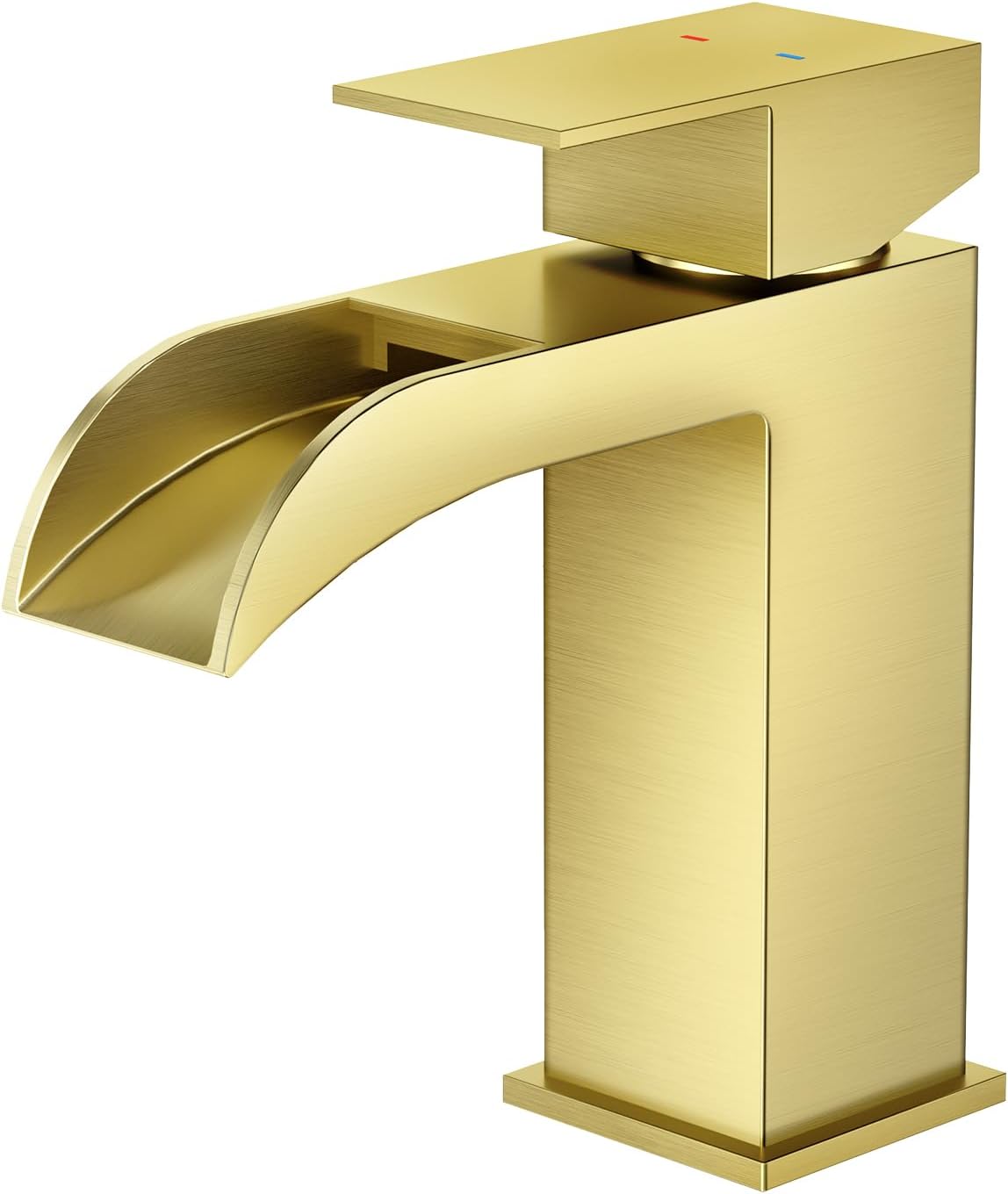 Faustina Rubinetto Bagno Lavabo a Cascata, Oro