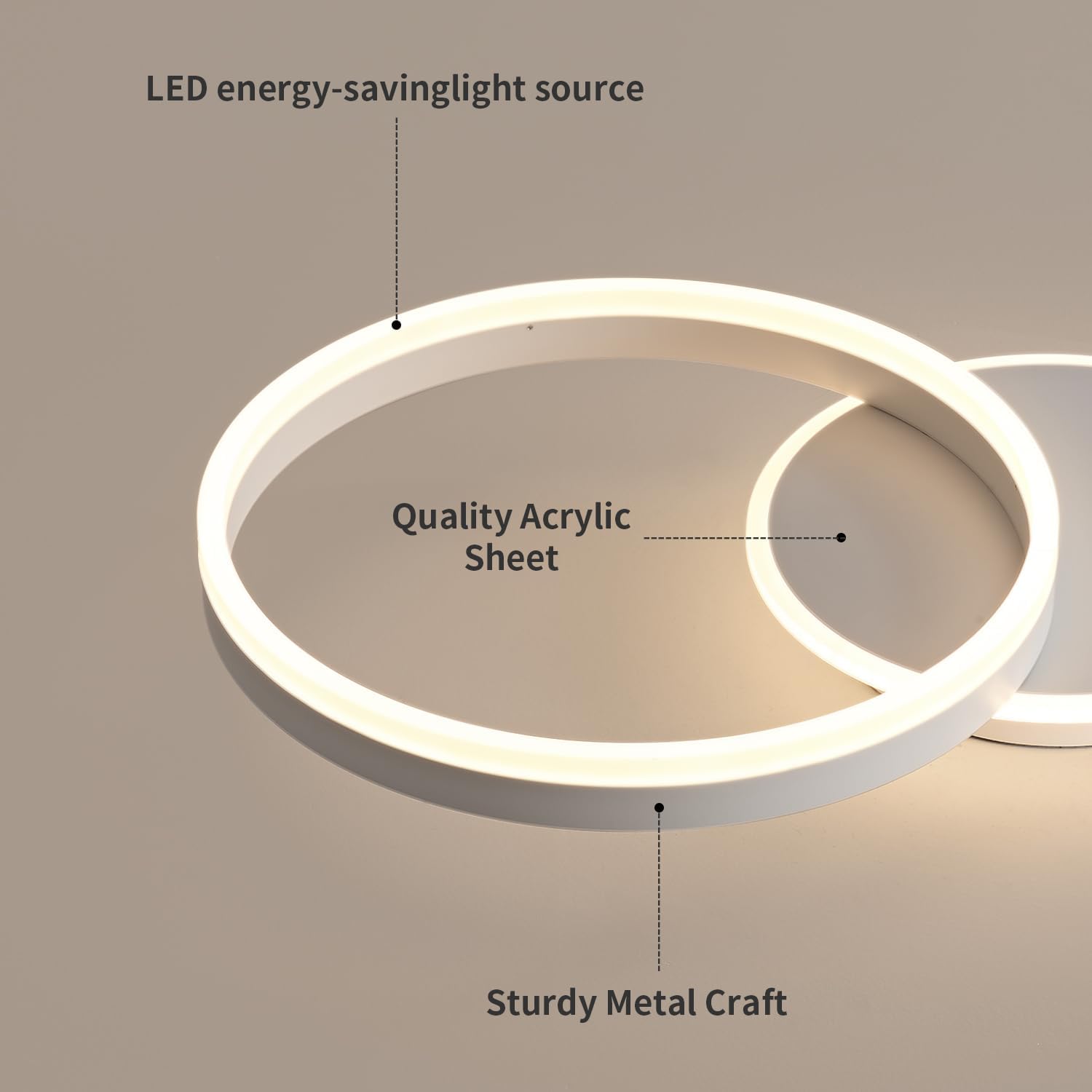 Plafoniera LED Soffitto Dimmerabile 36W Rotonda - immagine 2