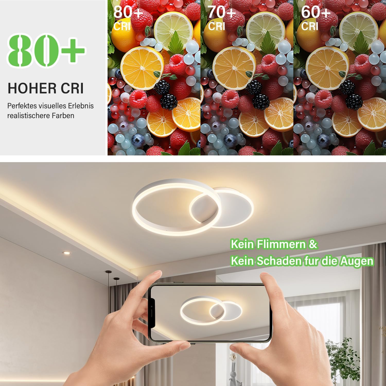 Plafoniera LED Soffitto Dimmerabile 36W Rotonda - immagine 3