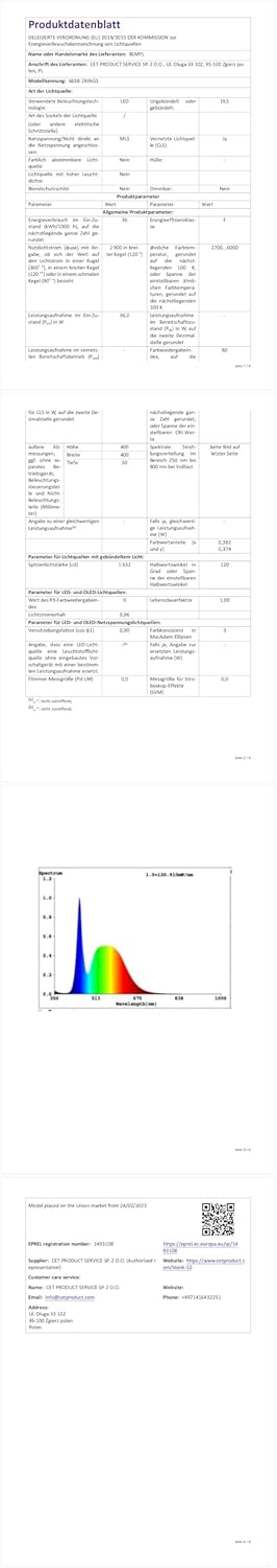 Plafoniera LED Soffitto Dimmerabile 36W Rotonda - immagine 6