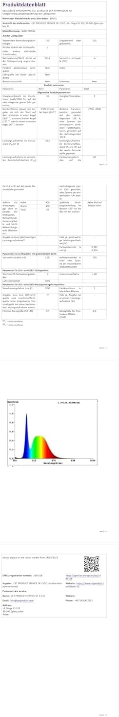 Plafoniera LED Soffitto Dimmerabile 36W Rotonda - immagine 8