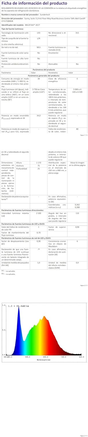 Sundertech 2 Pezzi Lampada a Tubo LED 120CM 34W 3750lm - immagine 11