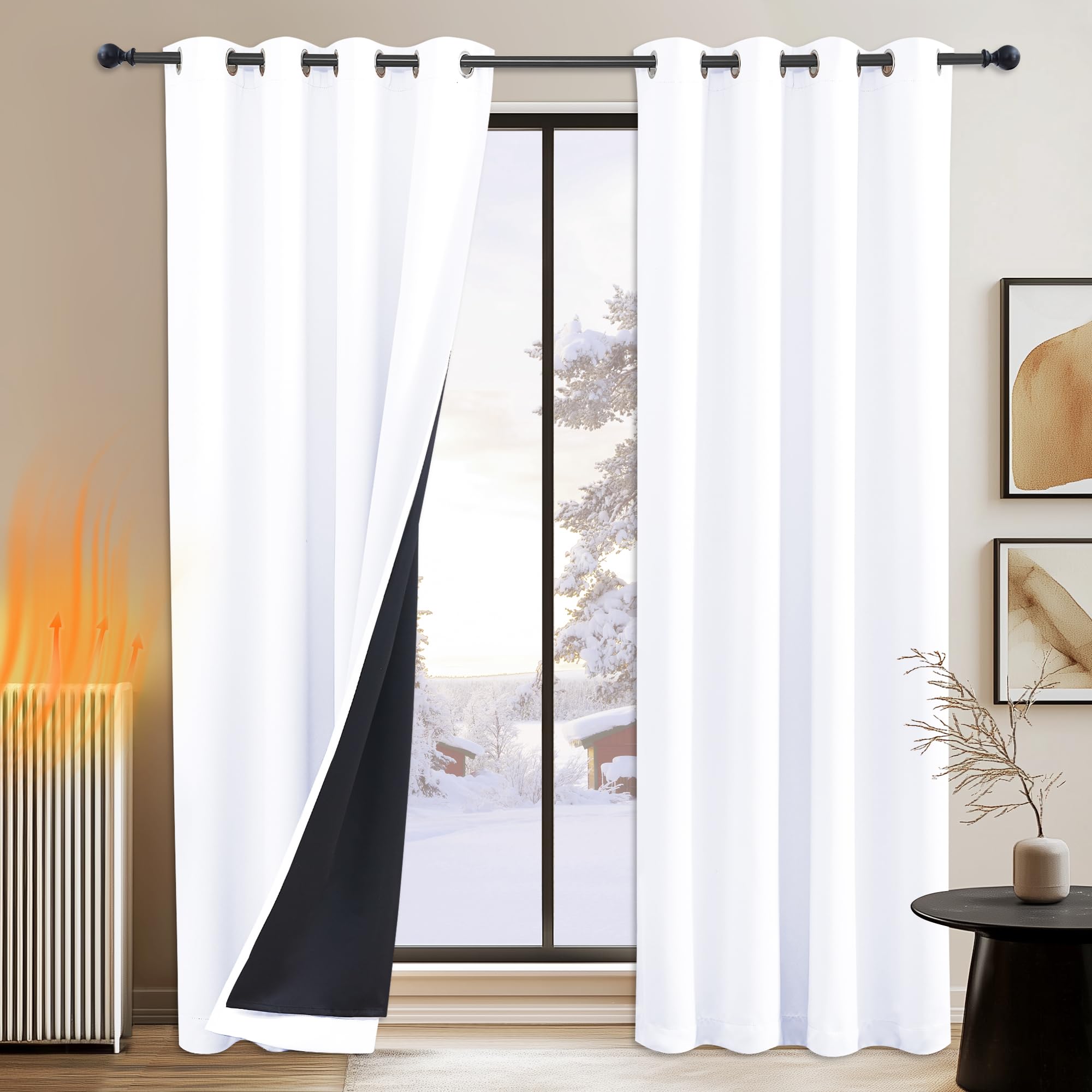 Pony Dance Tende Oscuranti 100% Bianche con Anelli