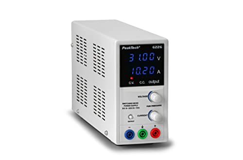 PeakTech P 6226 - Alimentatore Laboratorio DC 0-30V/0-10A