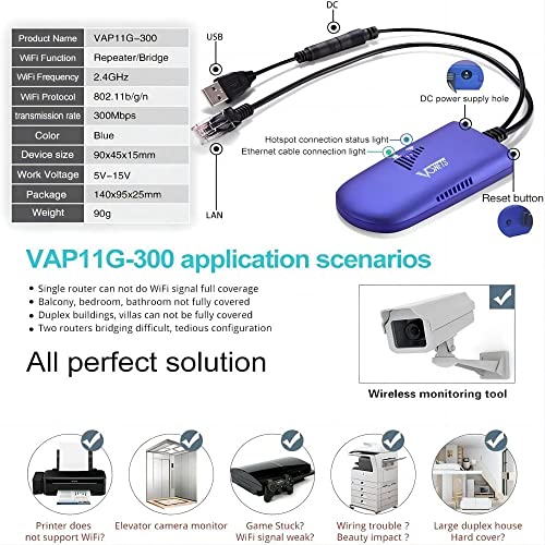 Vonets VAP11G-300 - Mini Wireless Bridge 300Mbps - immagine 2