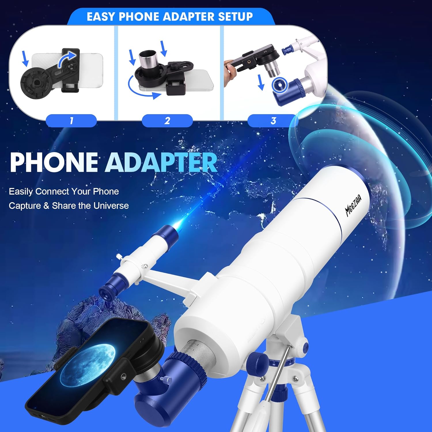 Telescopio Astronomico Professionale 90mm/550mm - immagine 6