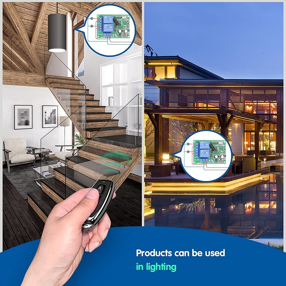 Dieserc Interruttore Remoto Wireless 433 Mhz RF - immagine 3