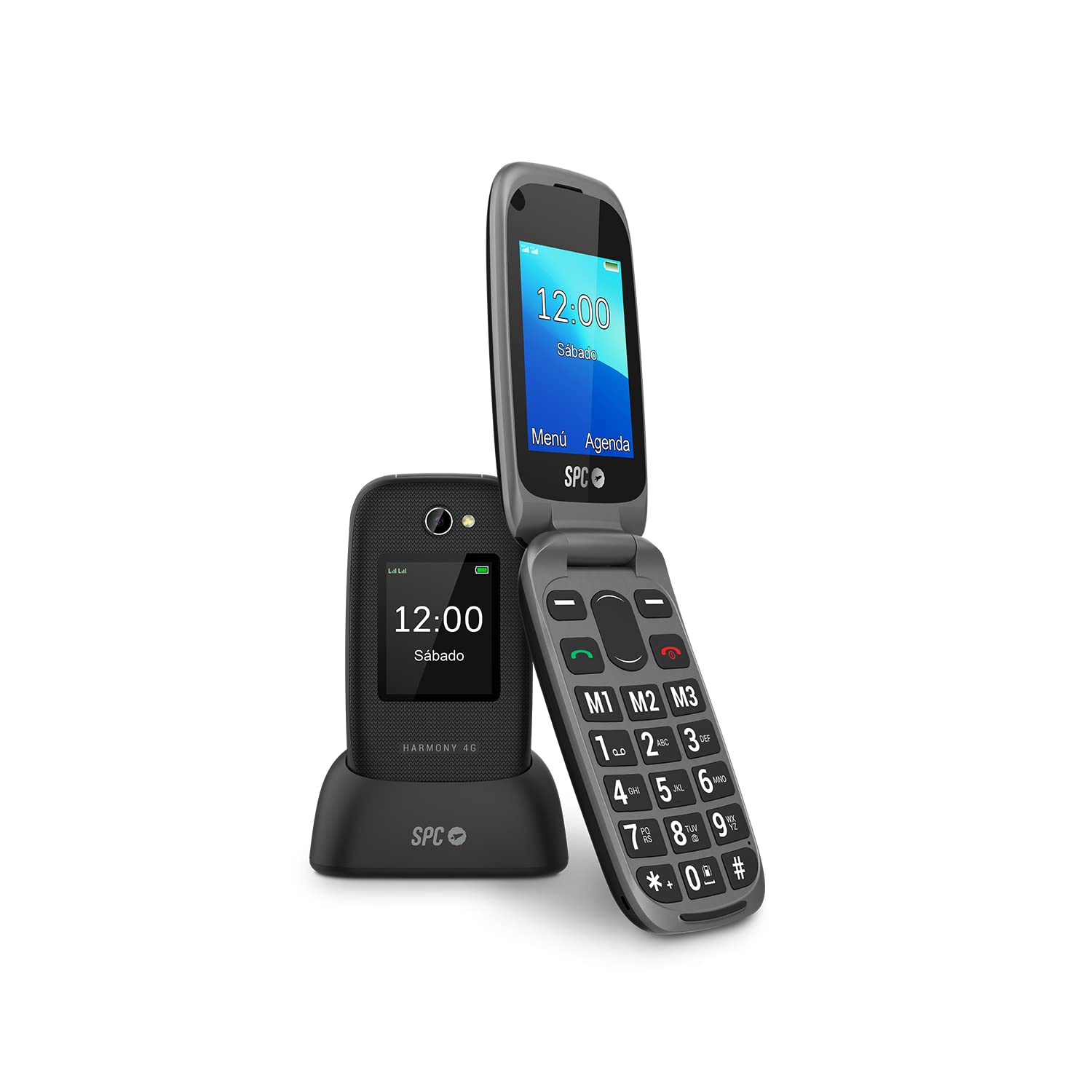 Spc Harmony 4G - Telefono Cellulare per Anziani con Coperchio