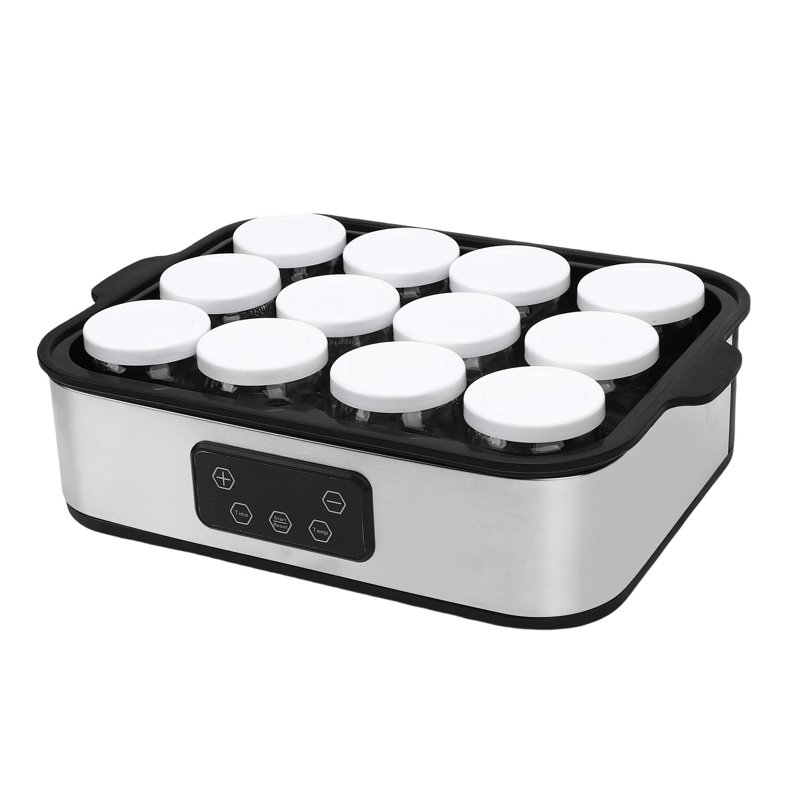 AUNMAS Maker Yogurt Probiotico Elettrico con 12 Barattoli