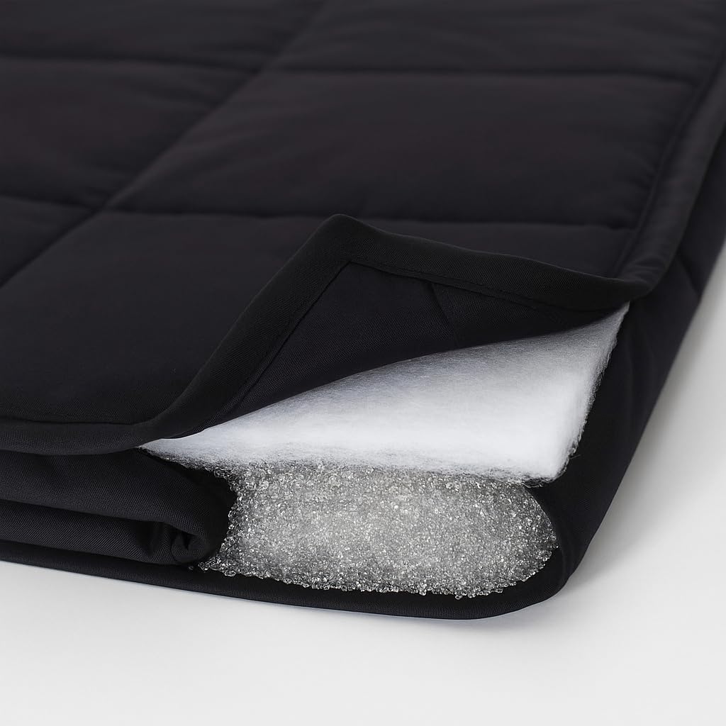 Vonia Coperta Ponderata 7 kg - 150x200 cm, Nera - immagine 7