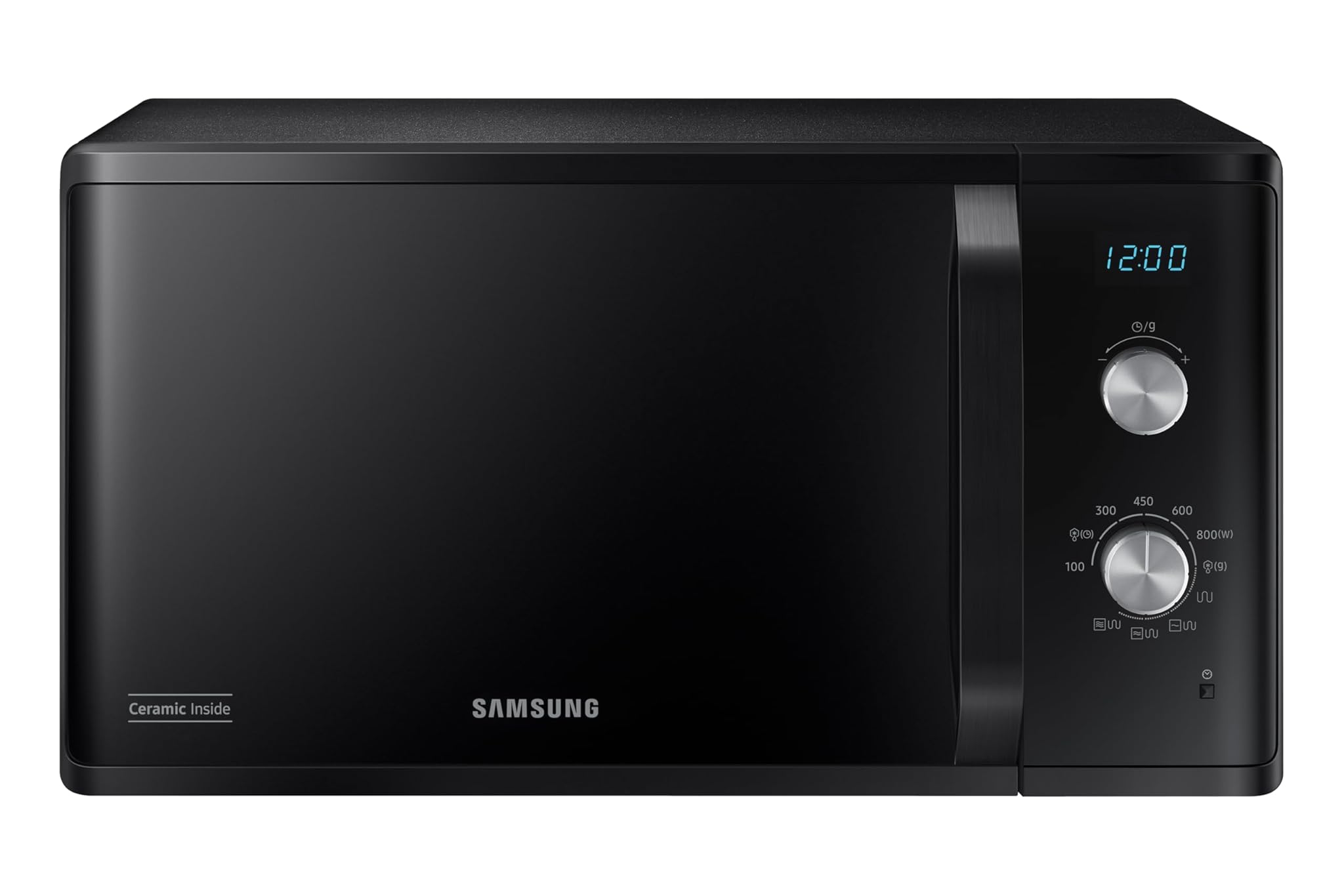 SAMSUNG MG23K3614AK/E1 - Microonde con Grill 23L 800W Nero - Sbrinamento rapido