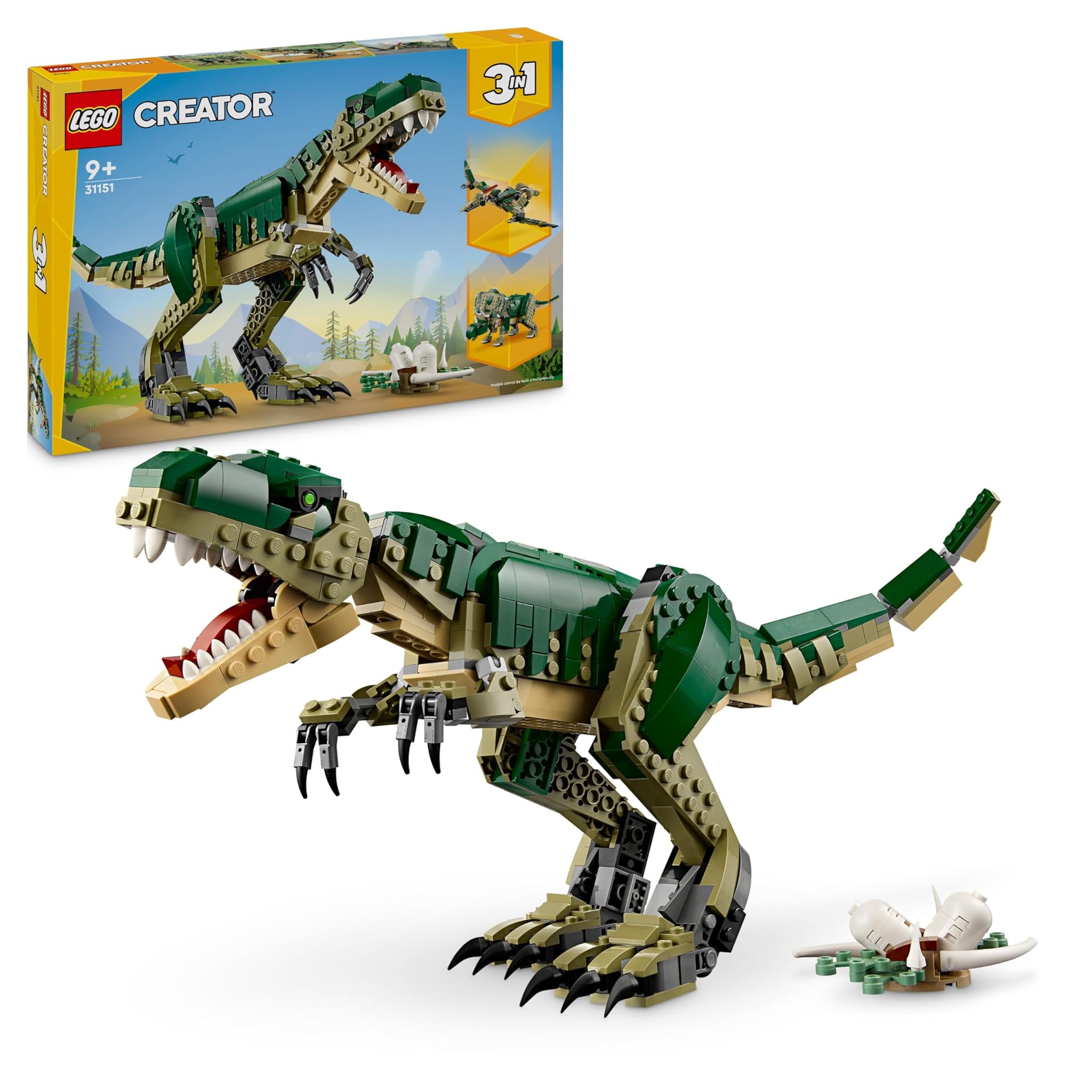 Lego Creator 3 in 1 T. Rex Dinosauro Giocattolo 31151