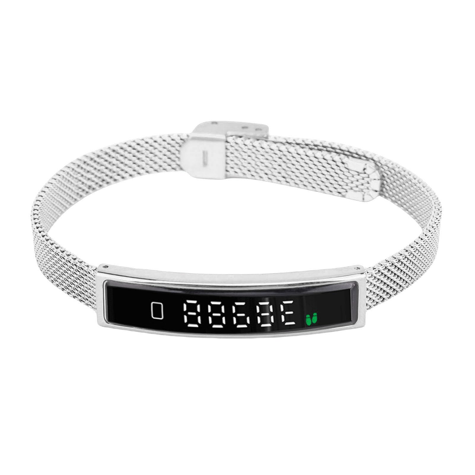 Dpofirs Smart Band Fitness Tracker, con Bluetooth 5.3, Fotocamera Remota, Monitor del Sonno, Contatore a Gradini, Tracker Calorico, Braccialetto Intelligente per Telefono (SILVER)