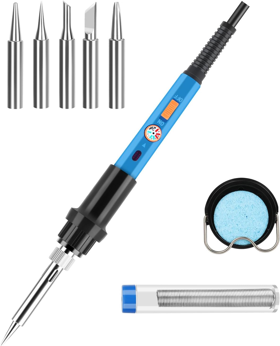 Saldatore Kit Professionale 60W con Interruttore ON/OFF - immagine 1