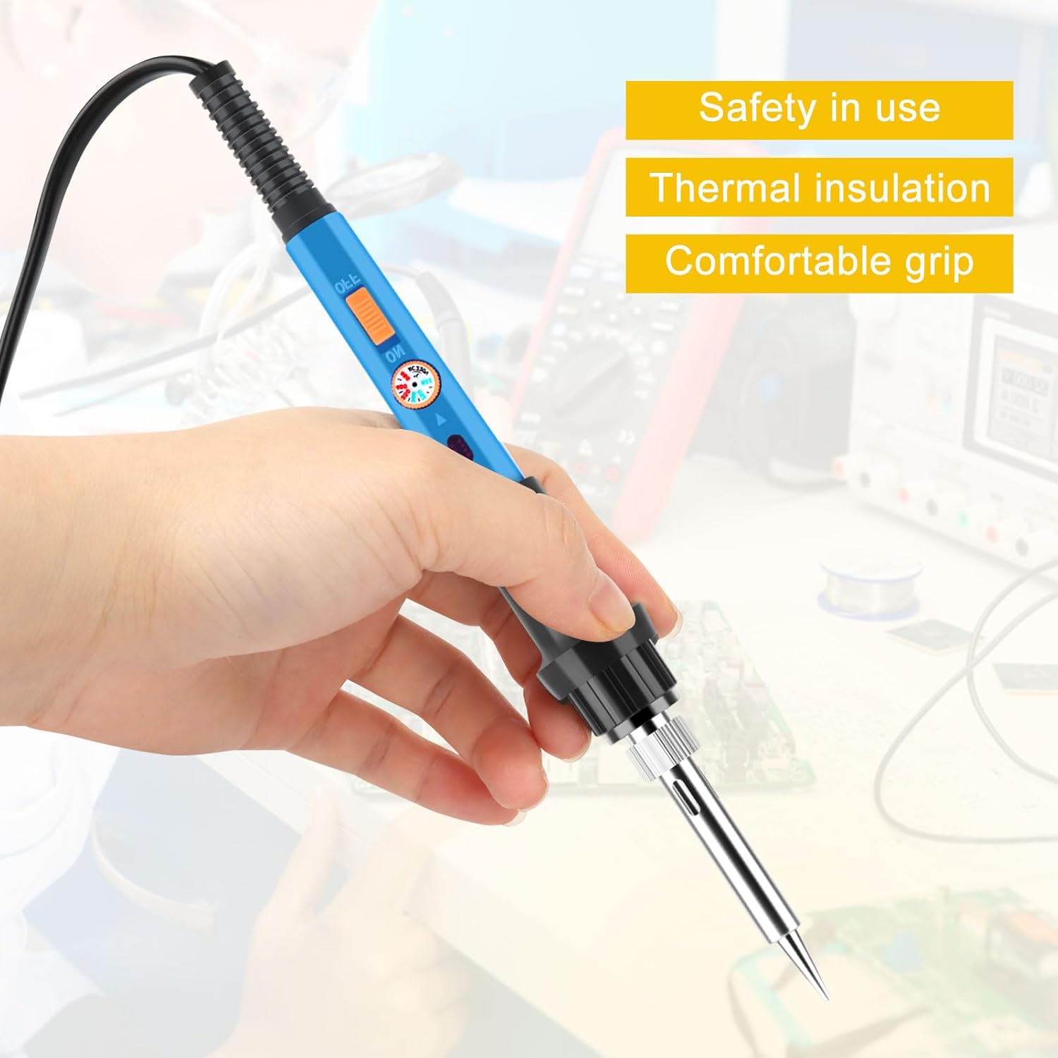 Saldatore Kit Professionale 60W con Interruttore ON/OFF - immagine 6