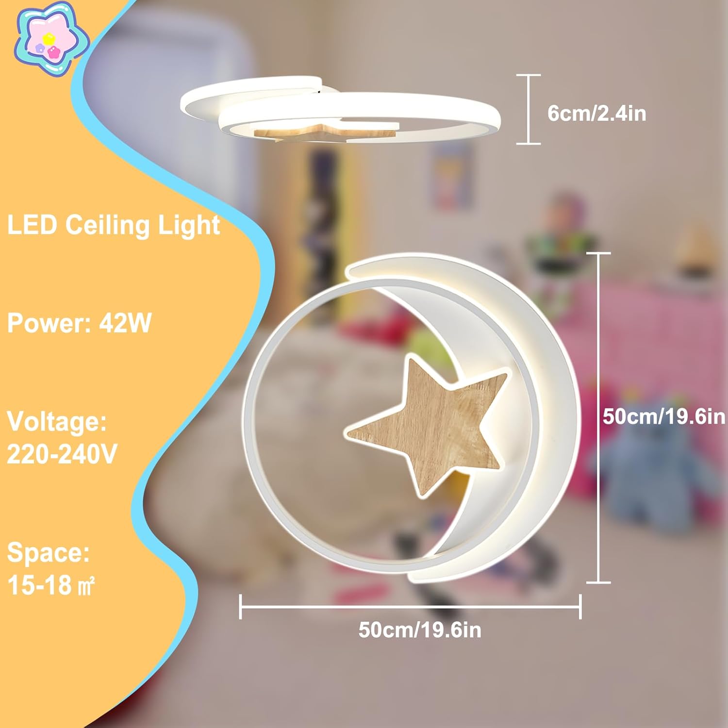 Plafoniera LED Soffitto Dimmerabile 50CM 42W - immagine 3