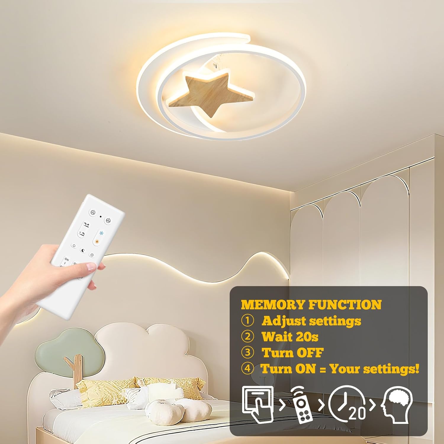 Plafoniera LED Soffitto Dimmerabile 50CM 42W - immagine 4