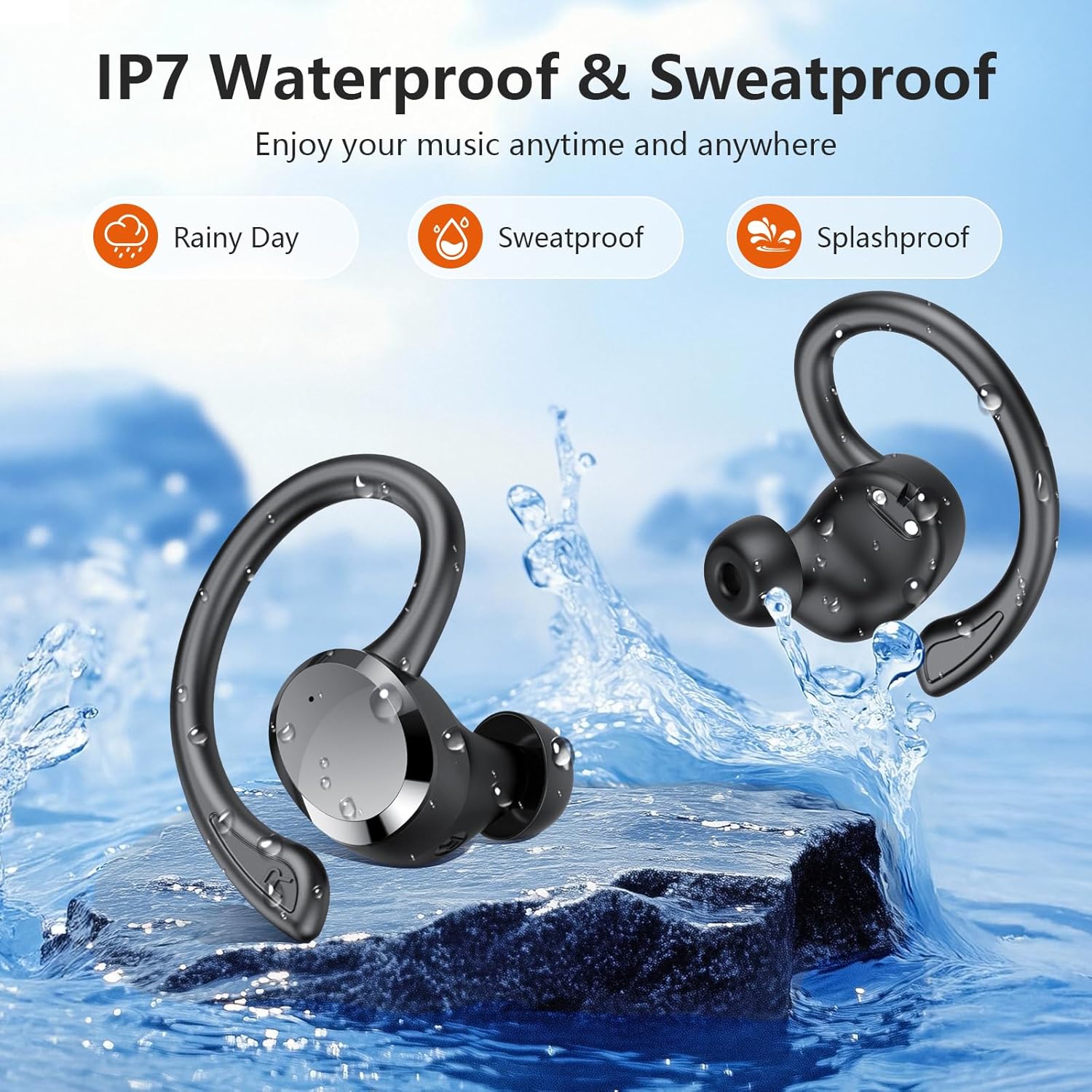 Cuffie Bluetooth Sport 2025 - Auricolari Wireless 68 Ore - immagine 7