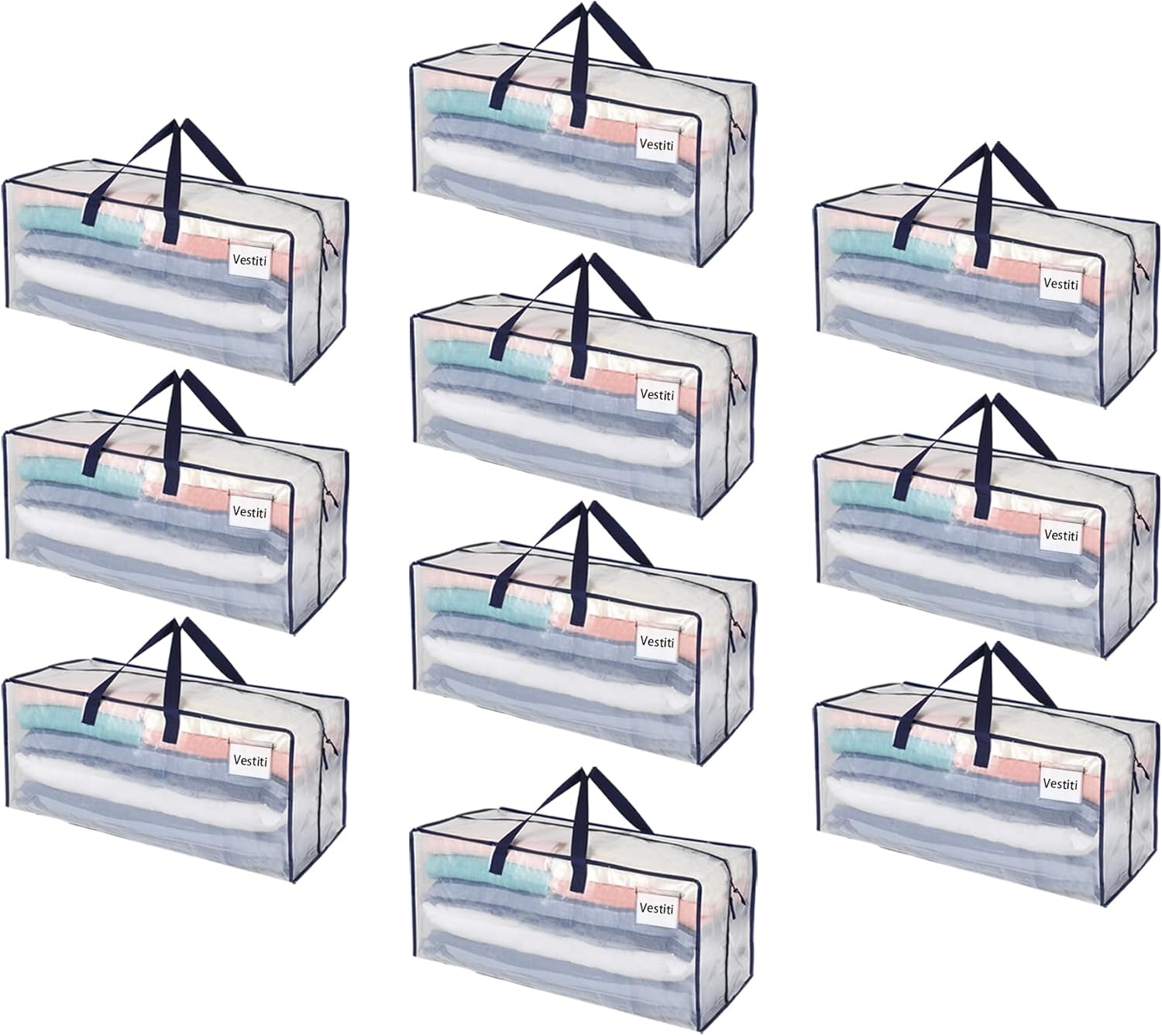 Veno Set 10 Borse Trasloco Extra Large Trasparente - immagine 1