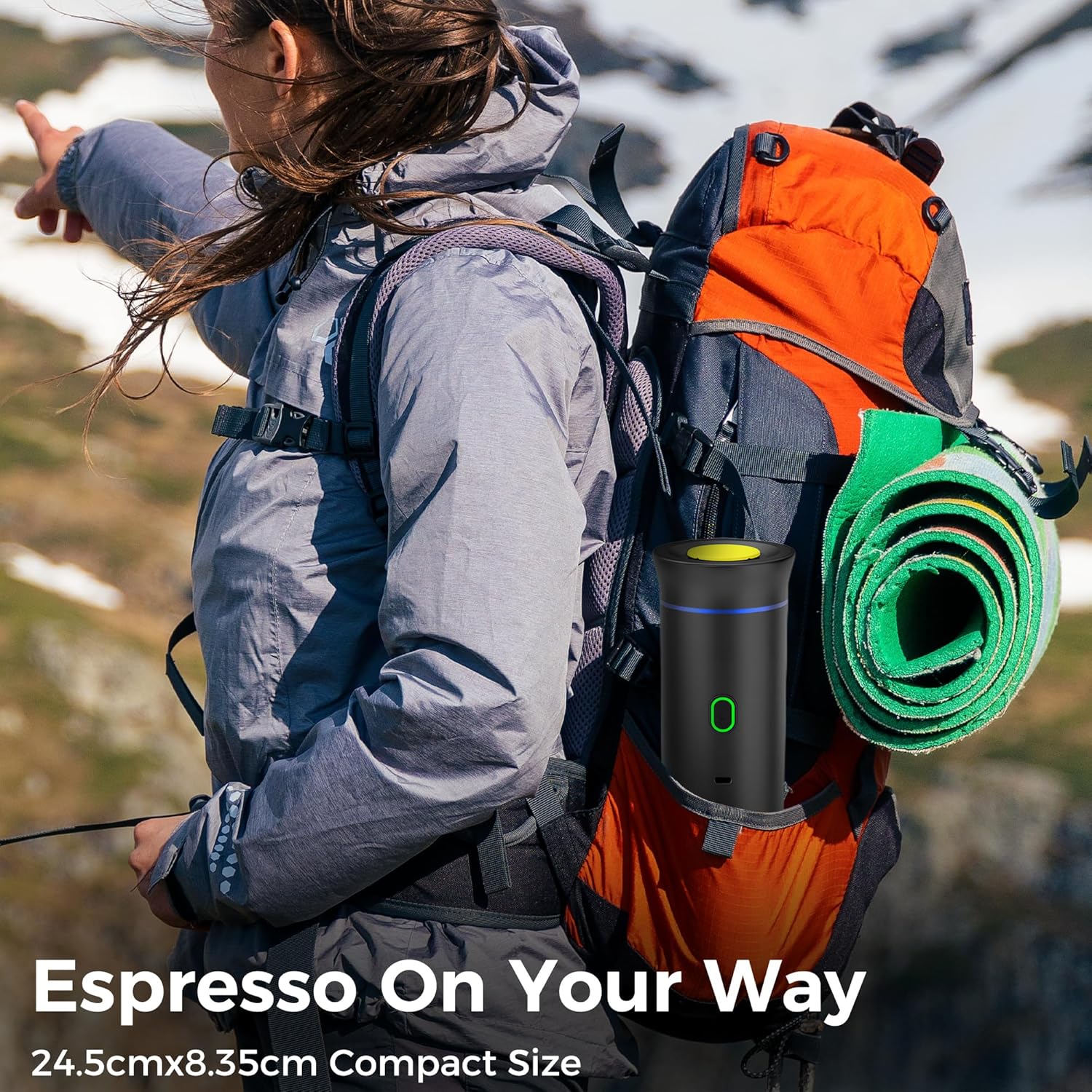 Macchina da Caffè Portatile 3 in 1, Verde - immagine 2