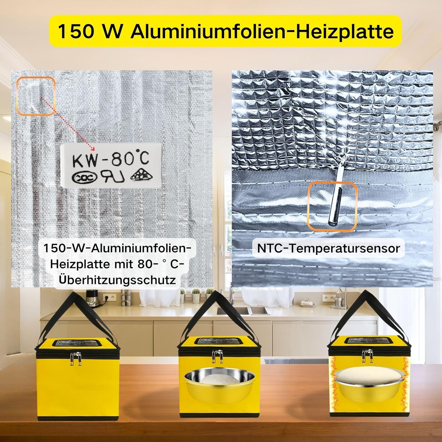 Cloud Fire Scatola Lievitazione Impasto 150W Pieghevole - immagine 2