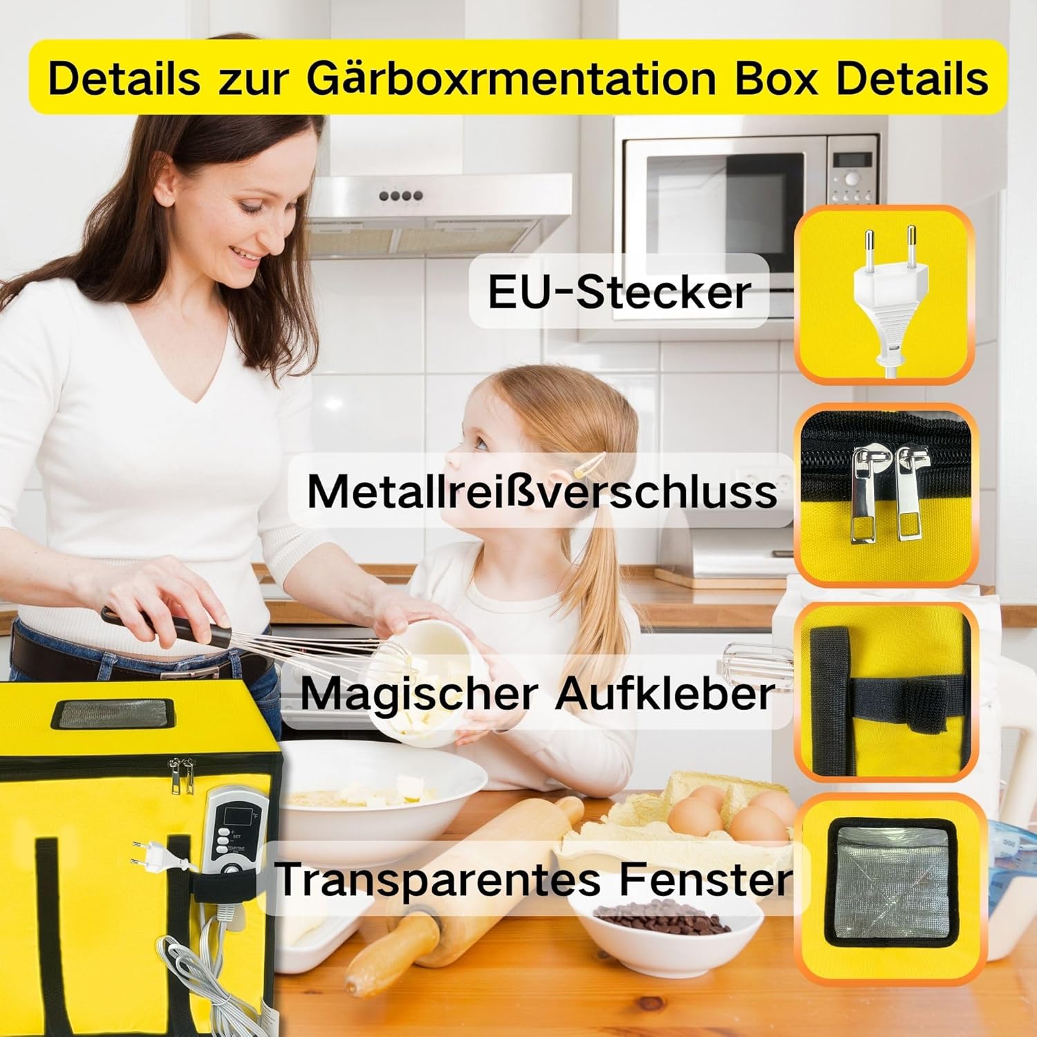 Cloud Fire Scatola Lievitazione Impasto 150W Pieghevole - immagine 5