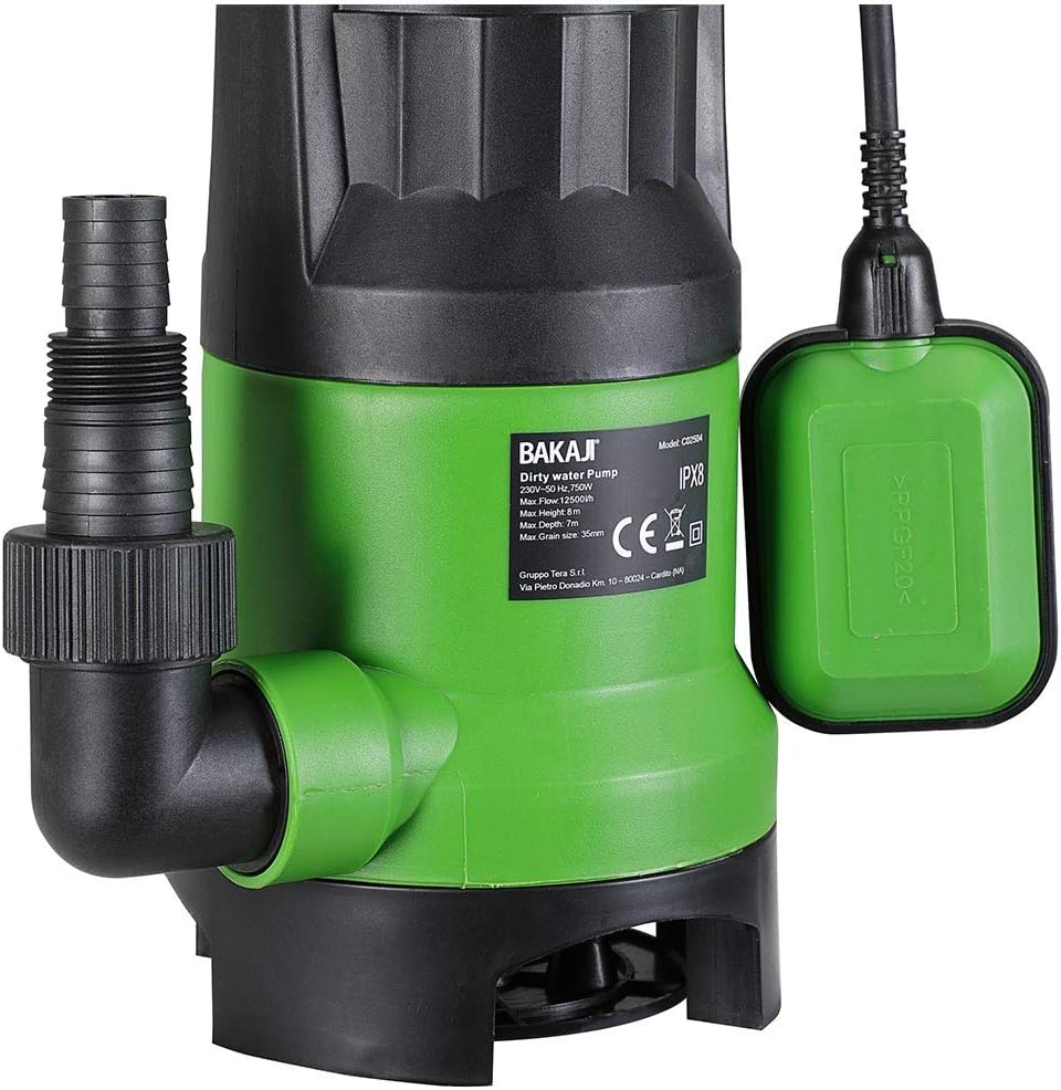Bakaji Pompa Immersione Elettropompa Acque Sporche 750W - immagine 4