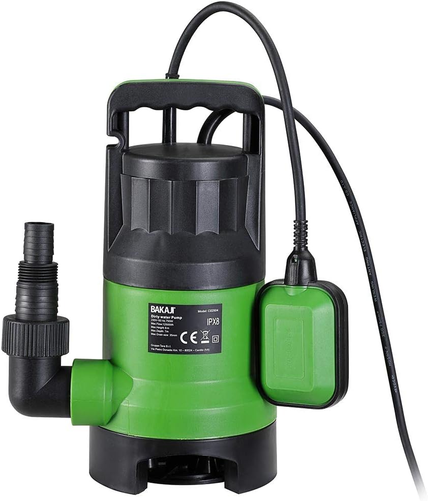 Bakaji Pompa Immersione Elettropompa Acque Sporche 750W - immagine 6